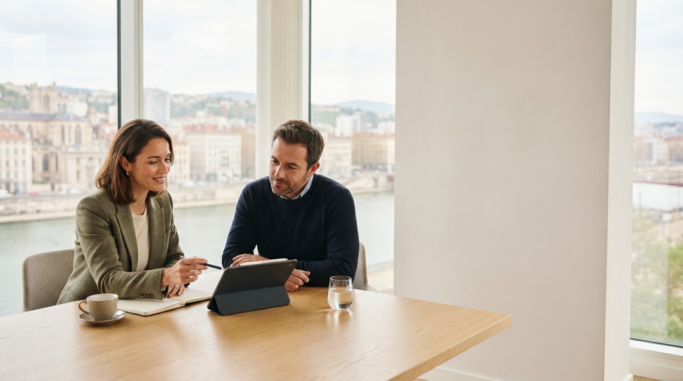 Capédris IA — professionnel gérant ses décisions d'investissement à distance grâce à l'analyse prédictive